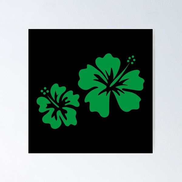Item preview, Hibiscus green designed and sold by leewarddesign.