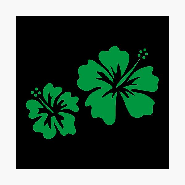 Item preview, Hibiscus green designed and sold by leewarddesign.