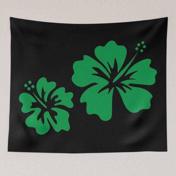 Item preview, Hibiscus green designed and sold by leewarddesign.