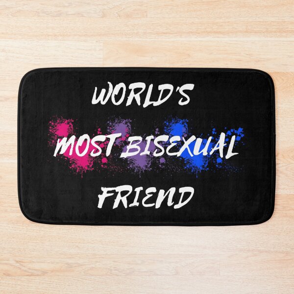 Item preview, World's Most Bisexual Friend Bi Flag Color Splash For Your Bi Friend In Black designed and sold by LuckyKermit.