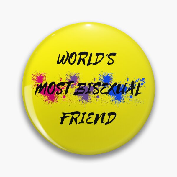 Item preview, World's Most Bisexual Friend Bi Flag Color Splash For Your Bi Friend In Yellow designed and sold by LuckyKermit.