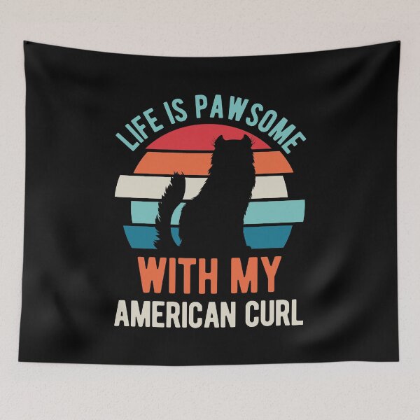Item preview, Funny American Curl Cat designed and sold by artworkbyrihen.