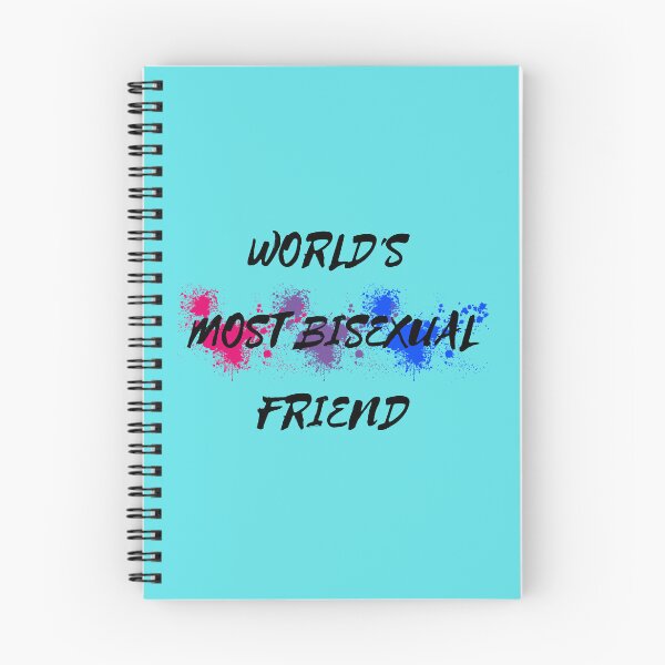 Item preview, World's Most Bisexual Friend Bi Flag Color Splash For Your Bi Friend In Cyan designed and sold by LuckyKermit.