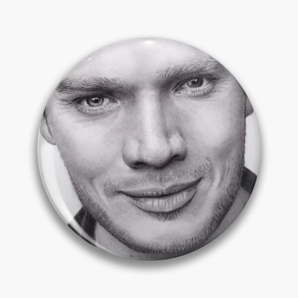 Item preview, Dominic Sherwood - realistic hand-drawn graphite pencil by @Callydrawing designed and sold by Callydrawing.