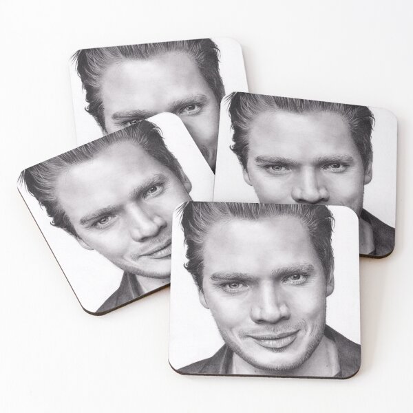 Item preview, Dominic Sherwood - realistic hand-drawn graphite pencil by @Callydrawing designed and sold by Callydrawing.