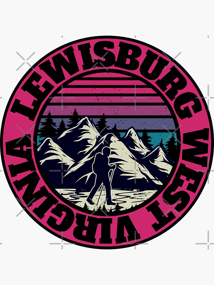 "Lewisburg West Virginia" Sticker for Sale by retrotravelart Redbubble
