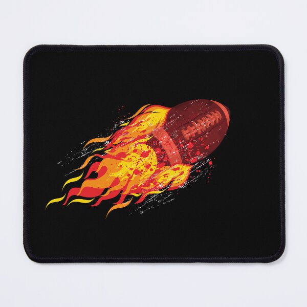 Item preview, Football embedded in flames designed and sold by Woahboyzinc24.