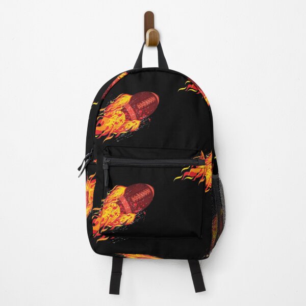 Item preview, Football embedded in flames designed and sold by Woahboyzinc24.