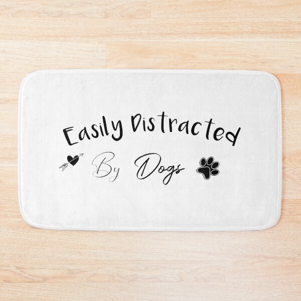 Item preview, easily distracted by dogs funny tshirt ,gift,birthday designed and sold by illustramanshop.