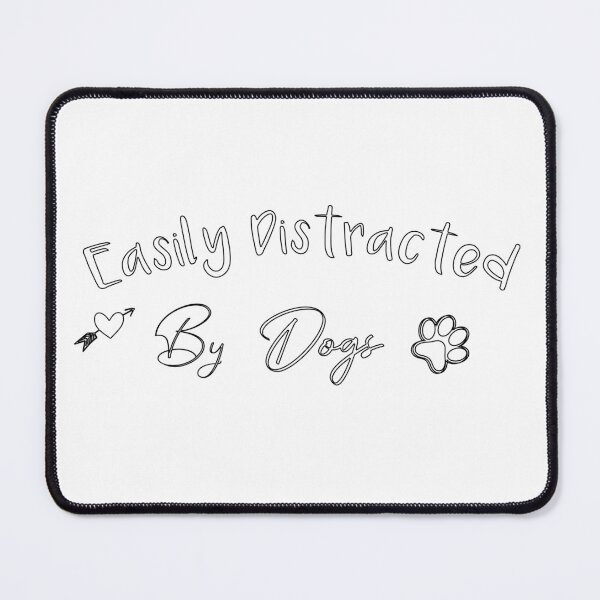 Item preview, easily distracted by dogs funny tshirt ,gift,birthday designed and sold by illustramanshop.