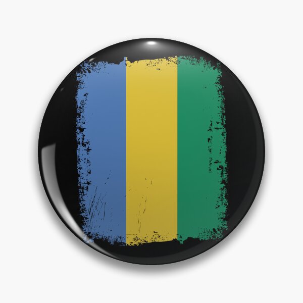Item preview, Gabon Flag Distressed designed and sold by rafaeltto.