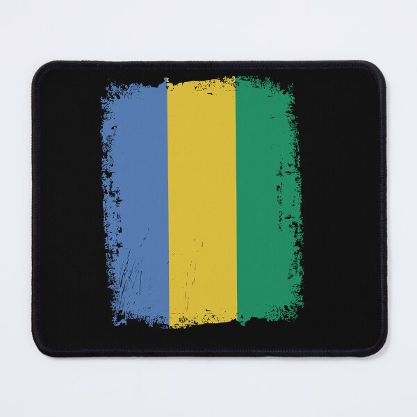 Item preview, Gabon Flag Distressed designed and sold by rafaeltto.