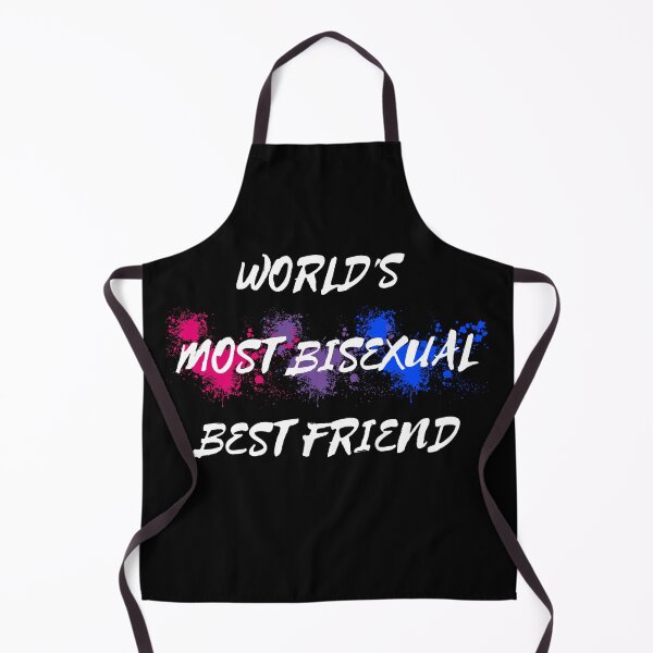 Item preview, World's Most Bisexual Best Friend Bi Flag Color Splash For Your Bi Bestie In Black designed and sold by LuckyKermit.