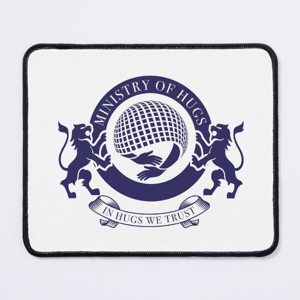 Item preview, Ministry of Hugs Emblem – Blue designed and sold by cjgraphic.