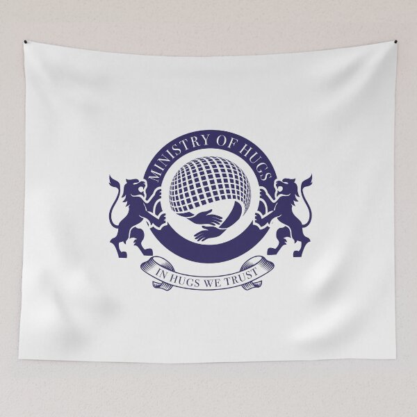 Item preview, Ministry of Hugs Emblem – Blue designed and sold by cjgraphic.