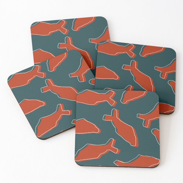 Item preview, Red Fish Pattern designed and sold by The Parody Penguin Project.