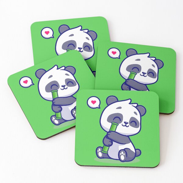 Item preview, Cute panda playing with bamboo designed and sold by Tobasiano.