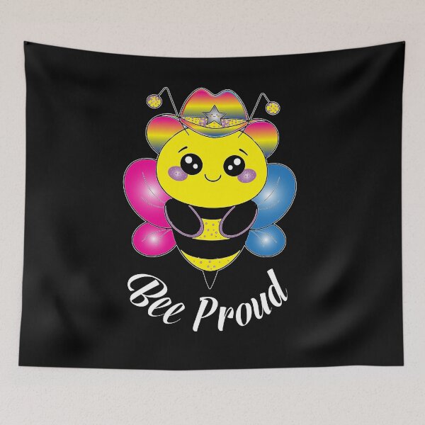 Item preview, pansexual pride bee proud, cute pan sexual bee designed and sold by XXgooddeedXX.