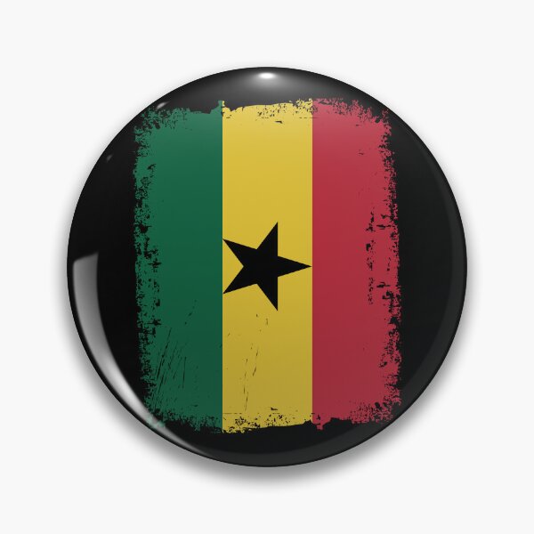 Item preview, Ghana Flag Distressed designed and sold by rafaeltto.