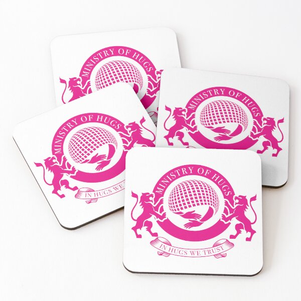 Artikelvorschau, Emblem des Ministeriums für Umarmungen – Magenta entworfen und verkauft von cjgraphic.