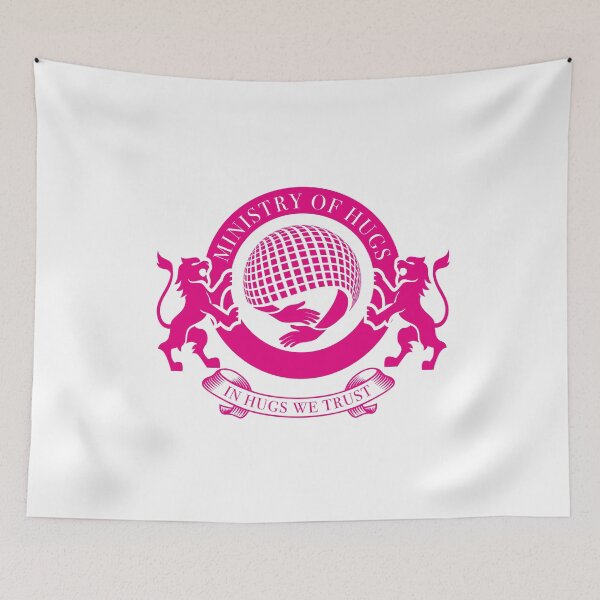 Item preview, Ministry of Hugs Emblem – Magenta designed and sold by cjgraphic.