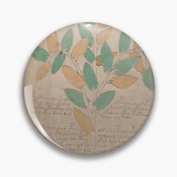 Item preview, Voynich manuscript book cover  Illustrated codex green and yellow leaves designed and sold by TeeARTHY.