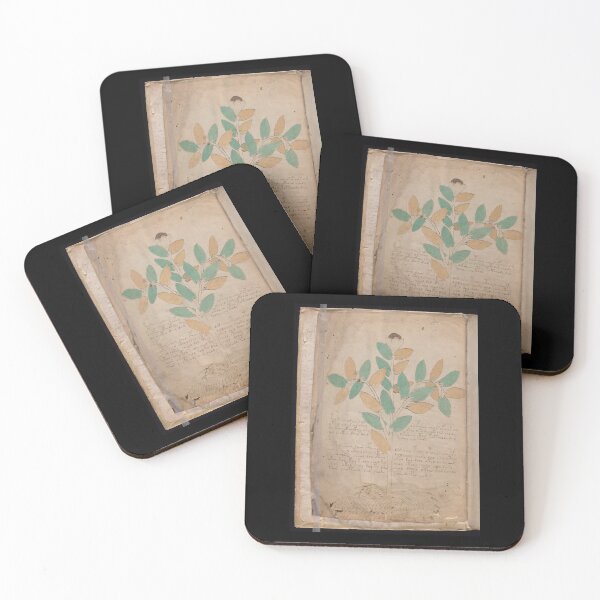 Item preview, Voynich manuscript book cover  Illustrated codex green and yellow leaves designed and sold by TeeARTHY.