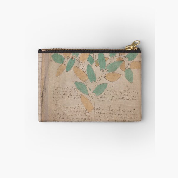 Item preview, Voynich manuscript book cover  Illustrated codex green and yellow leaves designed and sold by TeeARTHY.