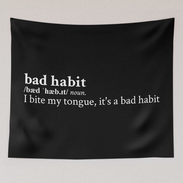 Item preview, Bad Habit by Steve Lacy designed and sold by StickTheSong.