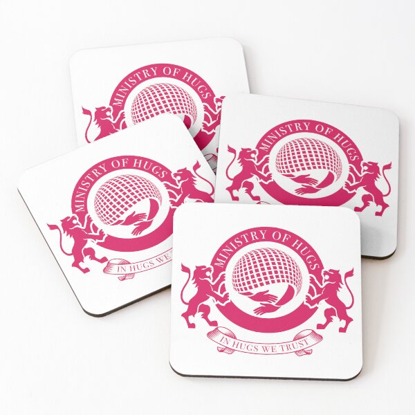 Item preview, Ministry of Hugs Emblem – Red designed and sold by cjgraphic.