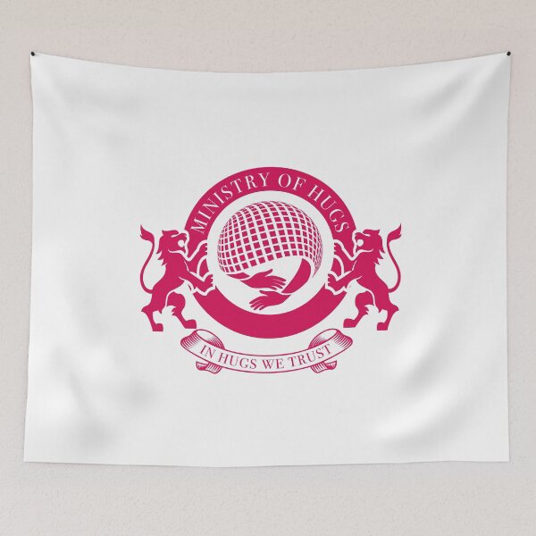 Item preview, Ministry of Hugs Emblem – Red designed and sold by cjgraphic.