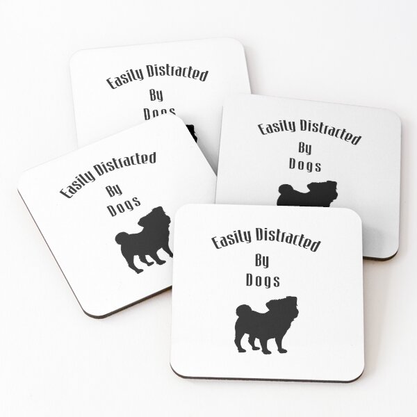 Item preview,  easily distracted by dogs funny tshirt ,gift,birthday designed and sold by illustramanshop.