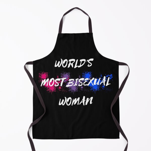 Item preview, World's Most Bisexual Woman Bi Flag Color Splash For Proud Bisexuals In Black designed and sold by LuckyKermit.