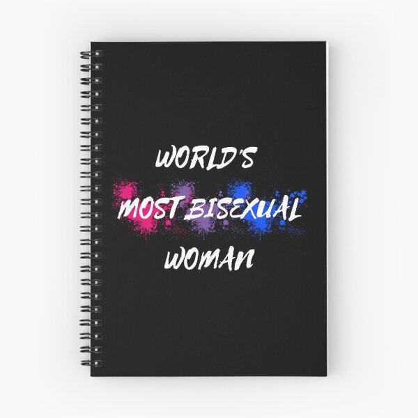 Item preview, World's Most Bisexual Woman Bi Flag Color Splash For Proud Bisexuals In Black designed and sold by LuckyKermit.