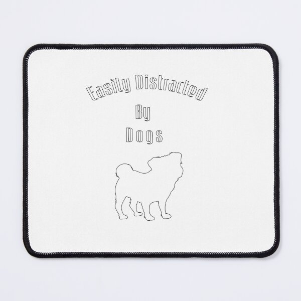Item preview, easily distracted by dogs funny tshirt ,gift,birthday designed and sold by illustramanshop.