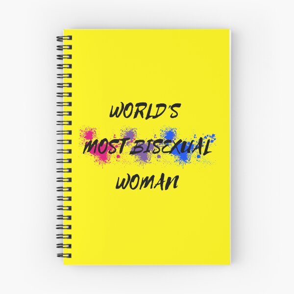Item preview, World's Most Bisexual Woman Bi Flag Color Splash For Proud Bisexuals In Yellow designed and sold by LuckyKermit.