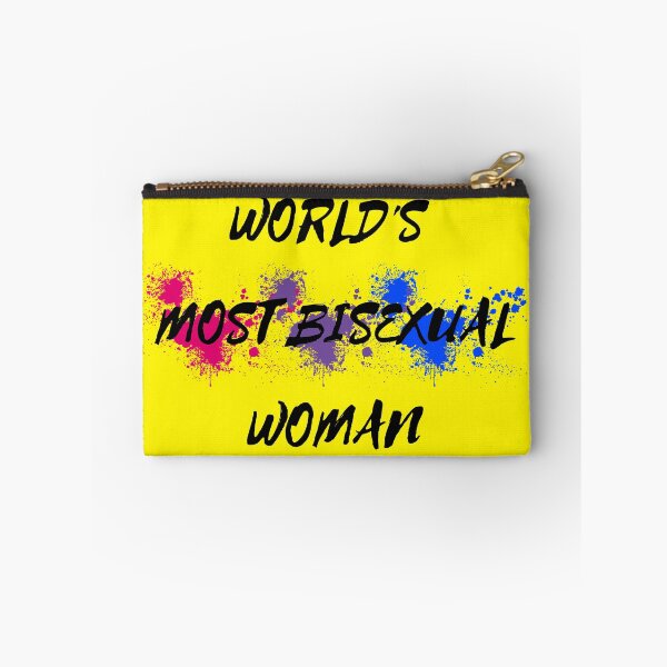 Item preview, World's Most Bisexual Woman Bi Flag Color Splash For Proud Bisexuals In Yellow designed and sold by LuckyKermit.