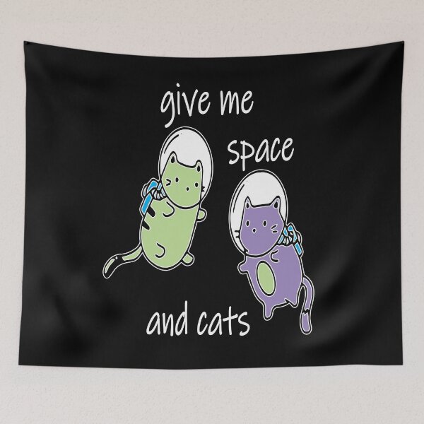 Item preview, give me space and catronaut astrocat galacticat astronaut cute cats designed and sold by XXgooddeedXX.