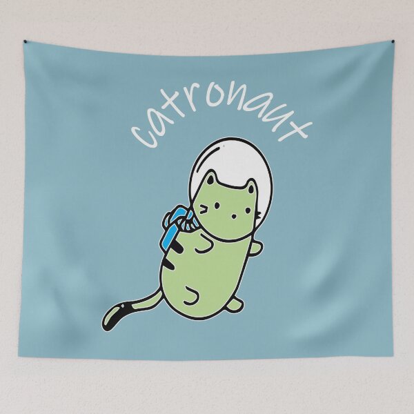 Item preview, catronaut astrocat galacticat astronaut cat designed and sold by XXgooddeedXX.