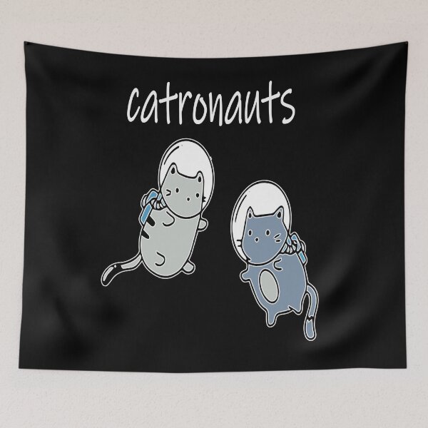 Item preview, catronaut astrocat galacticat astronaut funny cats designed and sold by XXgooddeedXX.