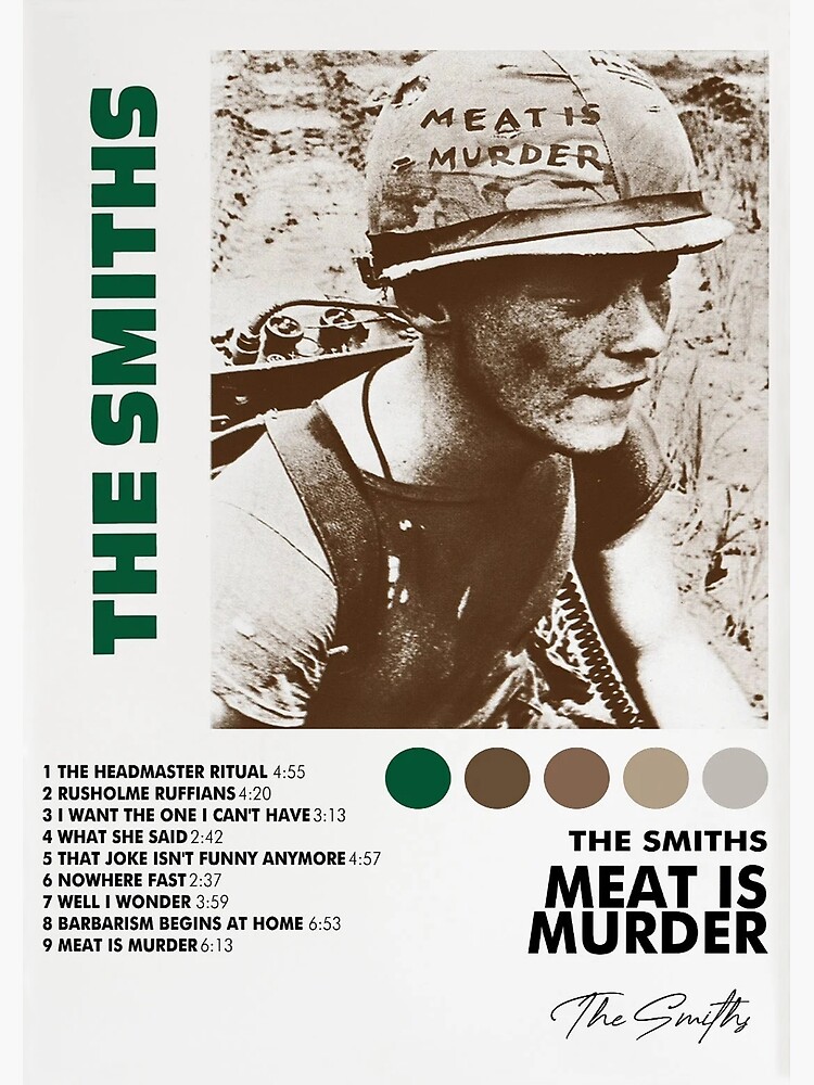 "Minimalist Album Cover Meat Is Murder Poster" Poster for Sale by