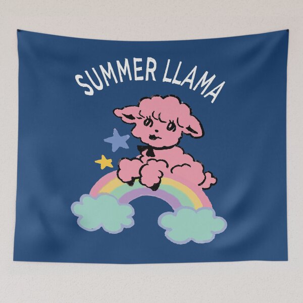 Item preview, summer llama pink alpaca designed and sold by XXgooddeedXX.