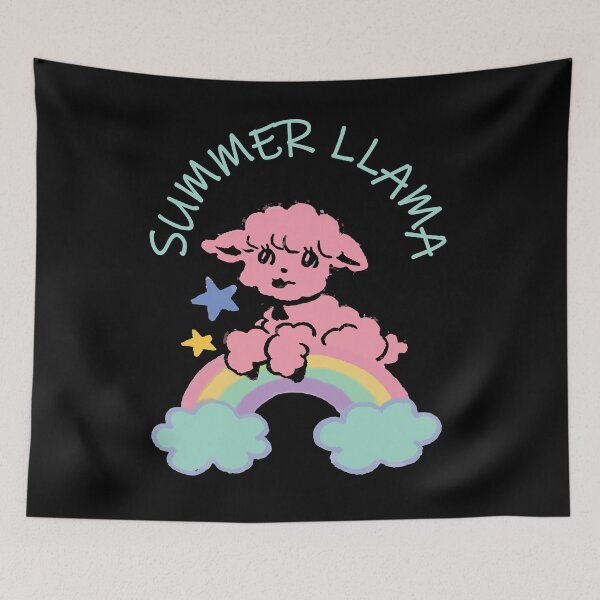 Item preview, summer llama rainbow, baby llama designed and sold by XXgooddeedXX.