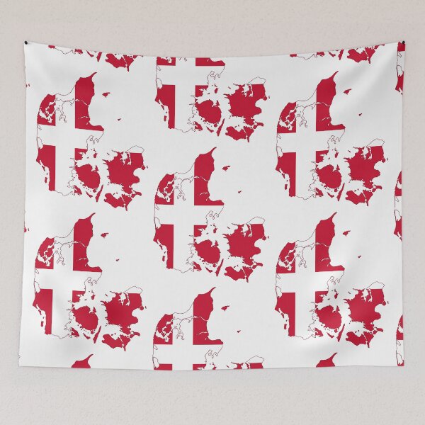 Item preview, Denmark Flag Map designed and sold by jsj17.
