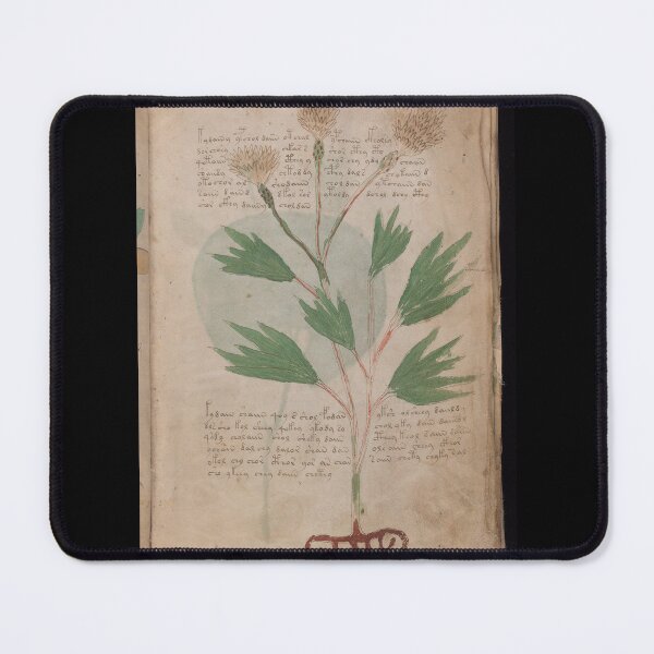 Item preview, Voynich manuscript book cover  Illustrated codex green and yellow leaves designed and sold by TeeARTHY.