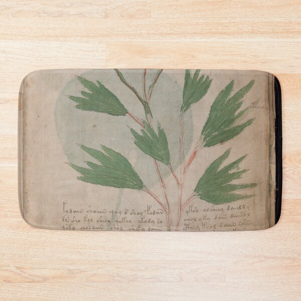 Item preview, Voynich manuscript book cover  Illustrated codex green and yellow leaves designed and sold by TeeARTHY.