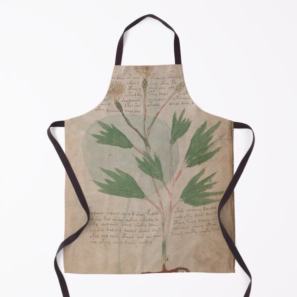 Item preview, Voynich manuscript book cover Illustrated codex green and yellow leaves designed and sold by TeeARTHY.