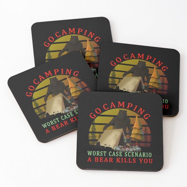 Item preview,  Go Camping worst case scenario Bear kills you  designed and sold by david parry.