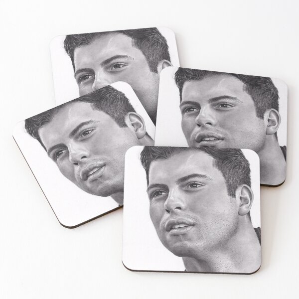 Item preview, David Castro -realistic hand-drawn graphite pencil by @Callydrawing designed and sold by Callydrawing.