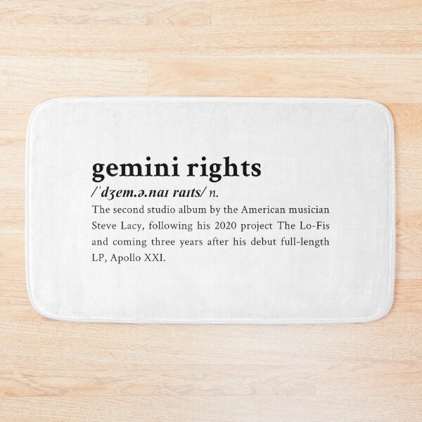 Item preview, Gemini Rights by Steve Lacy designed and sold by StickTheSong.